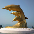 Popular Designs Life Size Bronze Dolphin Statue for Sale
